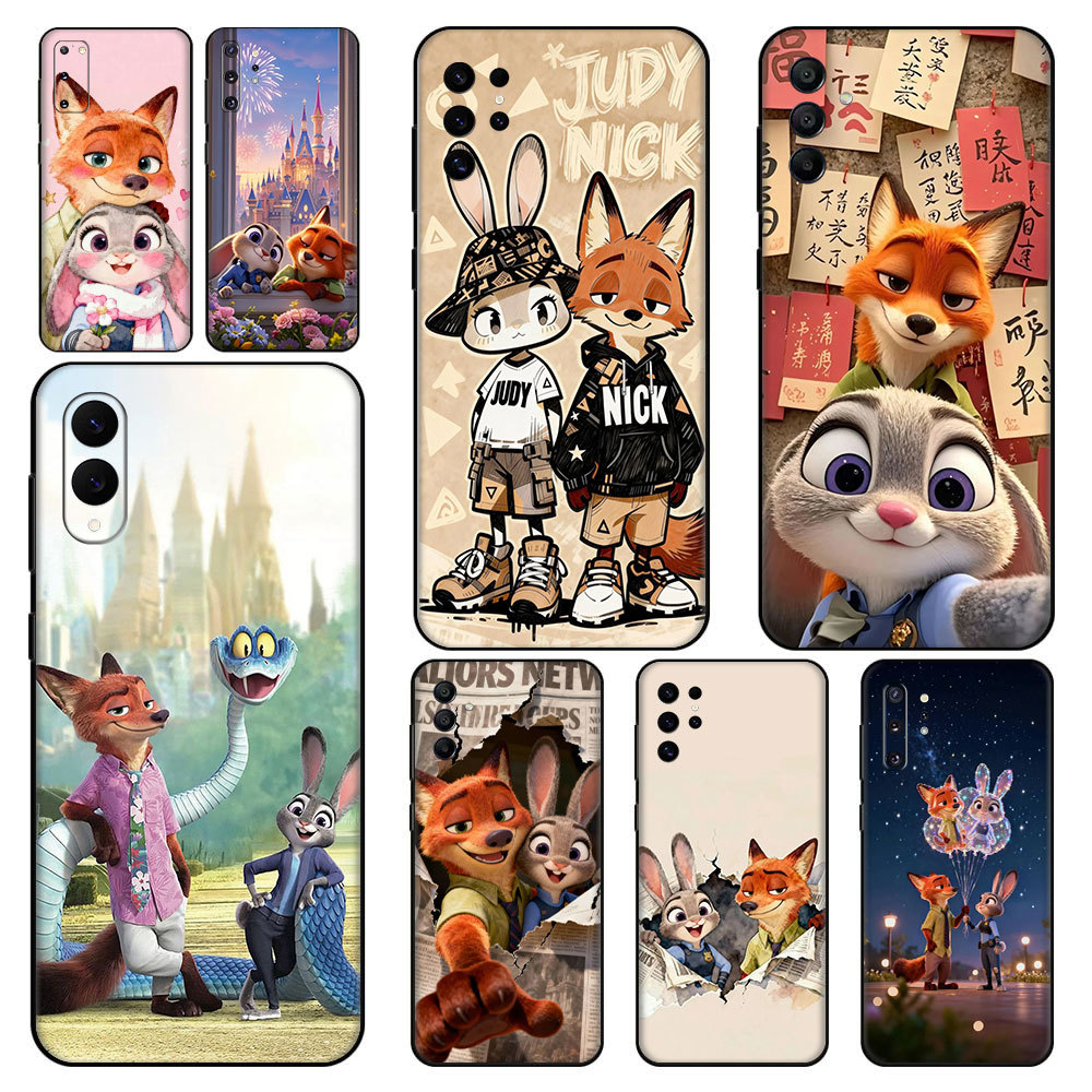 สัตว์น่ารักกระต่ายและจิ้งจอก ^k1 สําหรับ Samsung J4 J6 J8 Plus หรือ Prime J2 J5 J7 Core J730 J7 Pro 