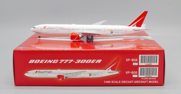 พร้อมส่ง JC Wings Royal Flight B777-300ER VP-BGK 1: 400 รุ่นโลหะผสมโมเดลรถรุ่นลิมิเต็ด