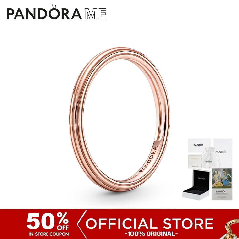 (ของแท้100%) Pandora Me 14K Rose Gold-Plated Ring Jewelry, Rose Gold Rings, Rose Gold Rings Pandora 