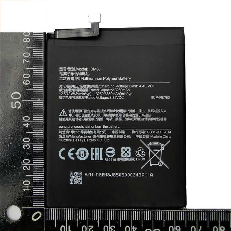แบตเตอรี่ 100% 3350Mah สำหรับ Xiaomi 8 Mi8 Lite Bm3j แบตเตอรี่ทดแทนคุณภาพสูงสำหรับโทรศัพท์