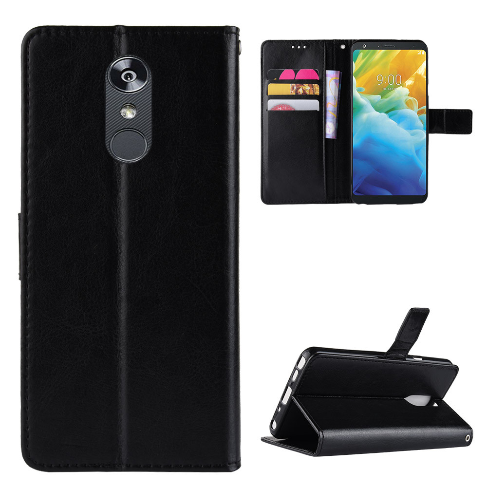 กระเป๋าสตางค์หนังสําหรับ LG Q stylo 4 Q Stylus Q6 Q7 Q6 + Q7 + Q60 LG G8 G8S G8X Thinq ช่องใส่การ์ดฝ