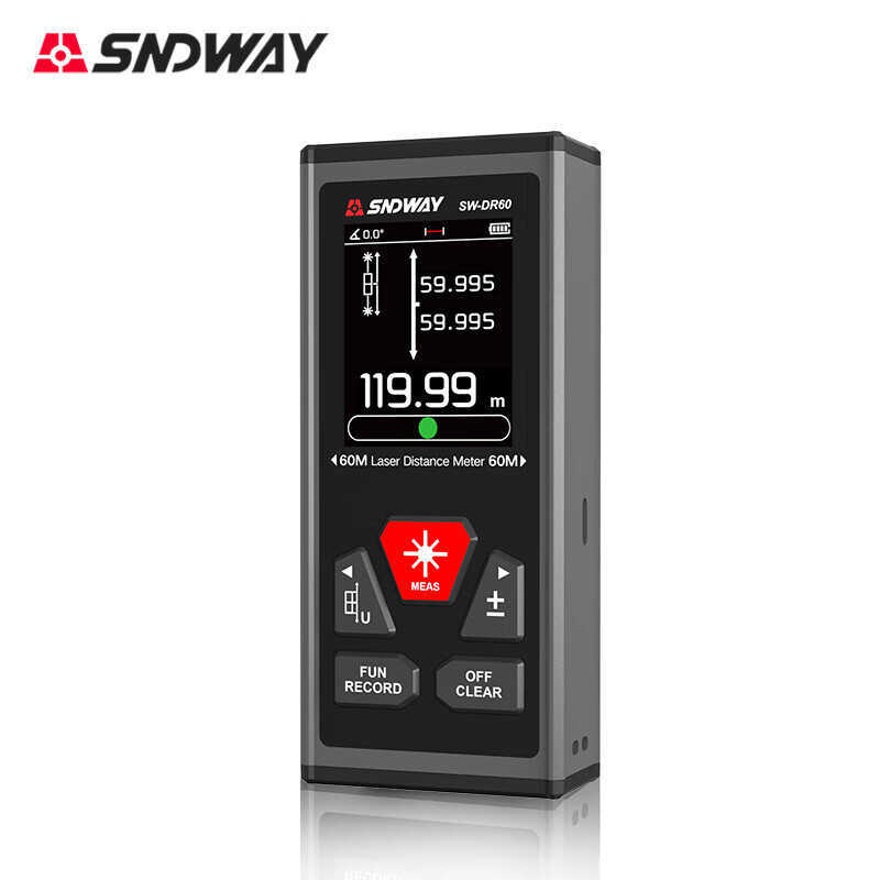 SNDWAY SNDWAY SW-DR60/1 Two-Way Laser Rangefinder ความแม่นยําสูงไม้บรรทัดอิเล็กทรอนิกส์วัดห้องเครื่อ