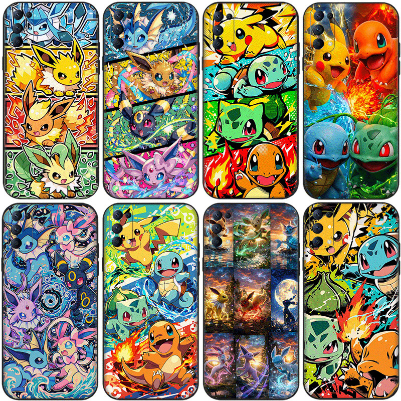 สําหรับ Huawei P10 P20 P30 Lite Pro Y5P Y6P Y7A Y8P TPU เคสโทรศัพท์แบบนุ่มฝาครอบป้องกัน Q-pokemon pi