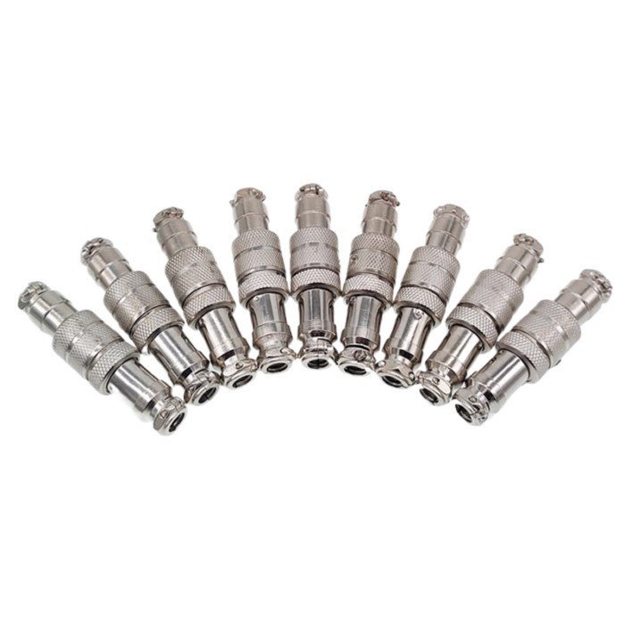100pcs 5/8' Female Male Plug GX16 Circular Connector 2Pin3pin4pin 5pin6pin7pin8pin9pin10pin Diamete