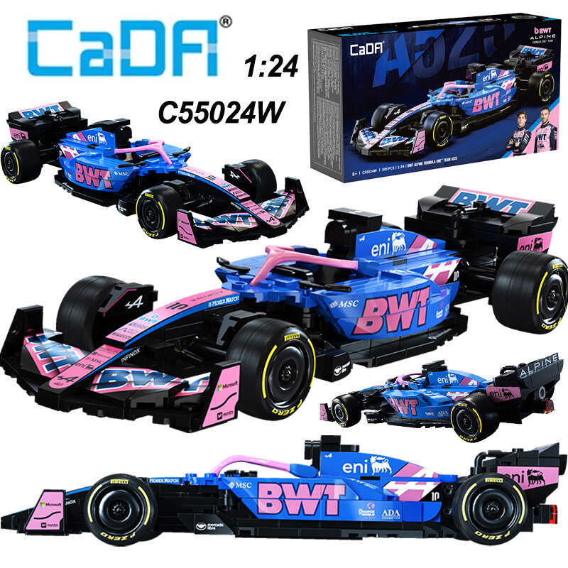 lpine F1 A525 F1 Racing Car Number 43 Sports Car Building Blocks City Car Bricks Toys Holiday Gifts