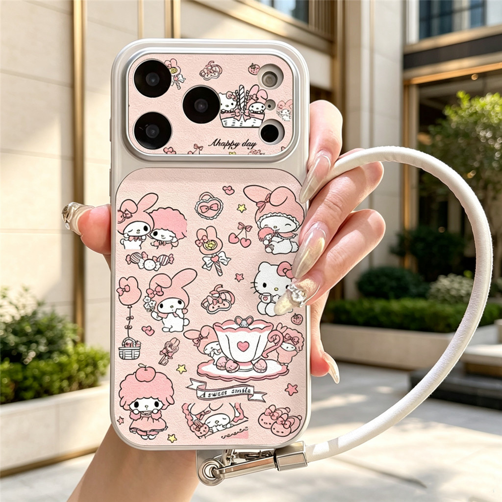 สําหรับ Poco F8 Ultra M8 Pro C71 F5 C75 X6 F7 M4 มาพร้อมกับเชือกมือนุ่มสีชมพูขนมหวาน-ธีม Whimsy สัตว