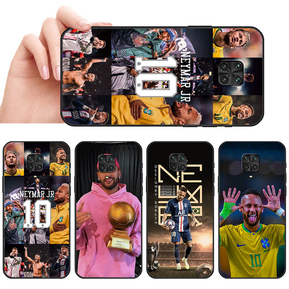 เคสโทรศัพท์สีดํานุ่มสําหรับ Xiaomi Redmi หมายเหตุ 8 9S 9T 10 Lite 9 Poco M2 Pro Max SX36 neymar jr ป