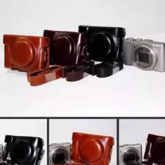 เหมาะสําหรับ Sony HX60 HX50 เคสหนัง HX60V HX50V กระเป๋ากล้อง HX30 HX50 กระเป๋ากล้อง hx60