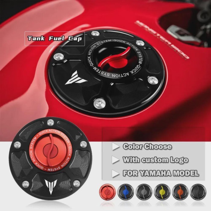 Cap for YAMAHA YZF R125 R1 R1M R3 R6 R7 MT07 MT03 MT09 MT10 FZ1 FZ6 FZ8 CNC Motorcycle Keyless Raci