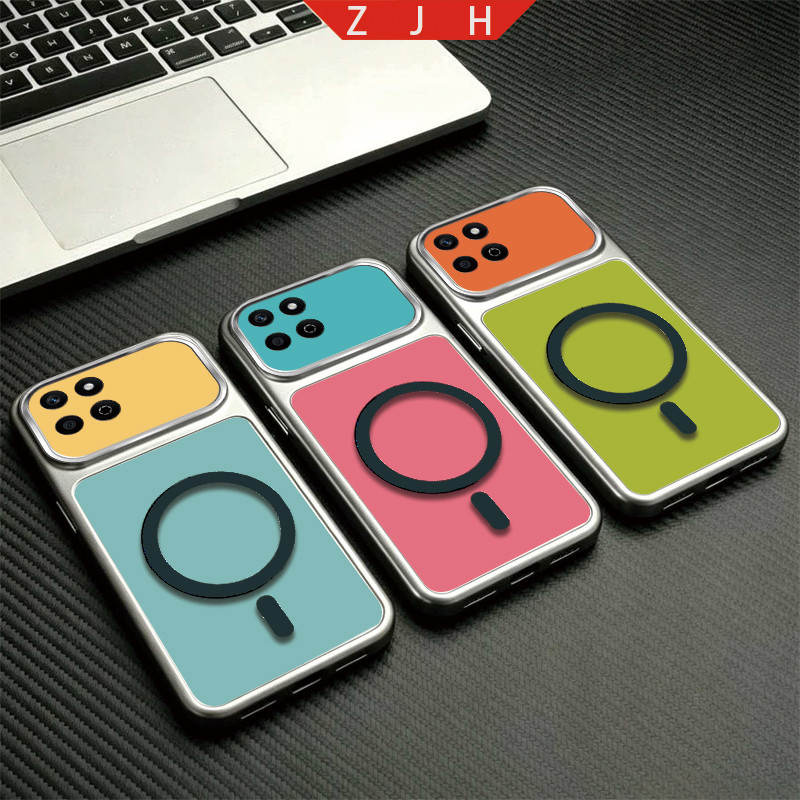 สําหรับ Honor X7C X7A X7B X7D X7E X5B X5C X5D PLUS 4G เคสโทรศัพท์ออกแบบใหม่สีดําหางแม่เหล็กกันกระแทก