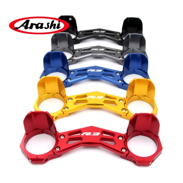 Arashi For YAMAHA YZF R3 / R25 2014-2016 YZF-R3 2014 2015 2016 CNC Motorcycle Front Fork Bracket Sh