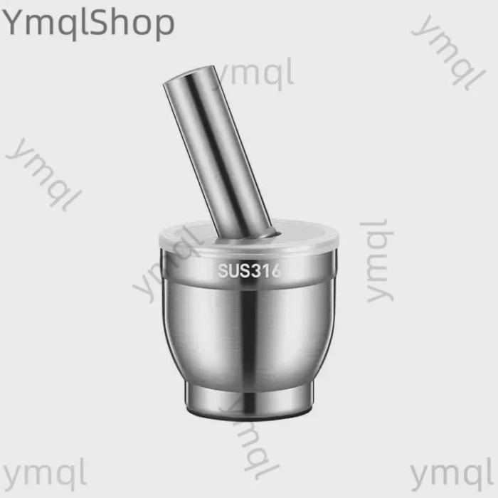 316 stainless steel garlic pounder, medicine grinder, stone mortar crushing jar, mortar, garlic mor