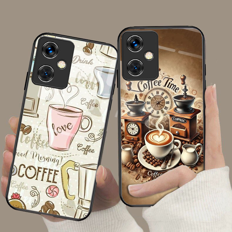 G-5 Coffee Time กระจกนิรภัยสําหรับ Redmi หมายเหตุ 12C 10C 9C 10A 12 Pro 5G กรณี