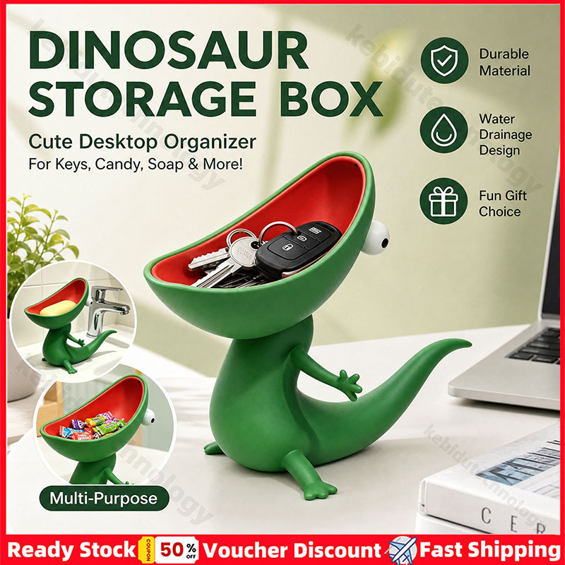 🦎ใหม่ Creative Lizard ผู้ถือสบู่น่ารัก Lizard Key กล่องเก็บตลก Candy Organizer โฮมออฟฟิศตกแต่งโต๊ะวันหยุดของขวัญ