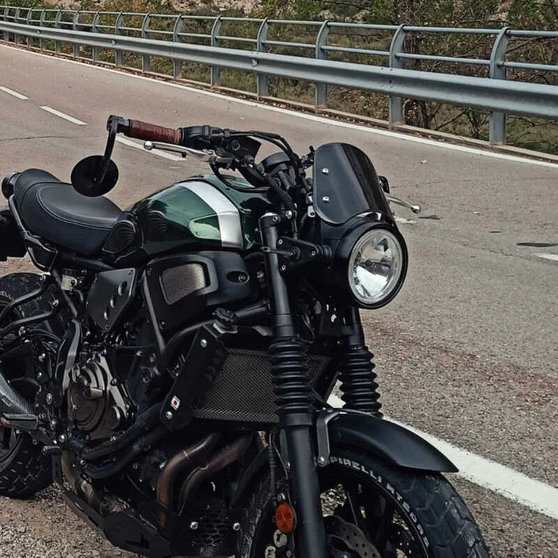 รถจักรยานยนต์ดัดแปลงกระจกกระจกหน้าจอ ~ WIND Deflector สําหรับ Yamaha XSR700 XSR125 XSR155 XSR900 XSR