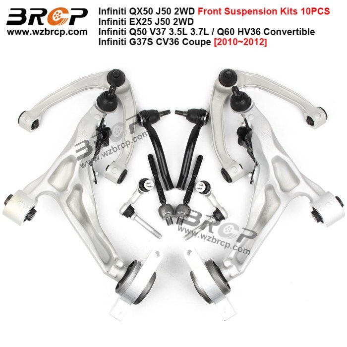 For Infiniti QX50 EX25 2WD J50 Q50 V37 3.7L Q60 HV36 G37 CV36 Front Suspension Control Arm Kits 545