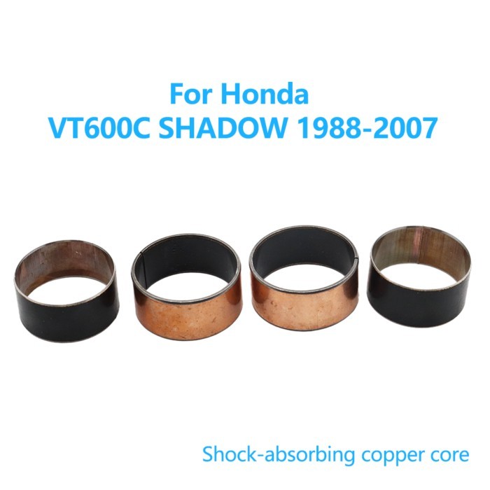 Front Fork Bushings External Guide Rails Shock Absorption Up Down For Honda VT600C SHADOW 1988-2007
