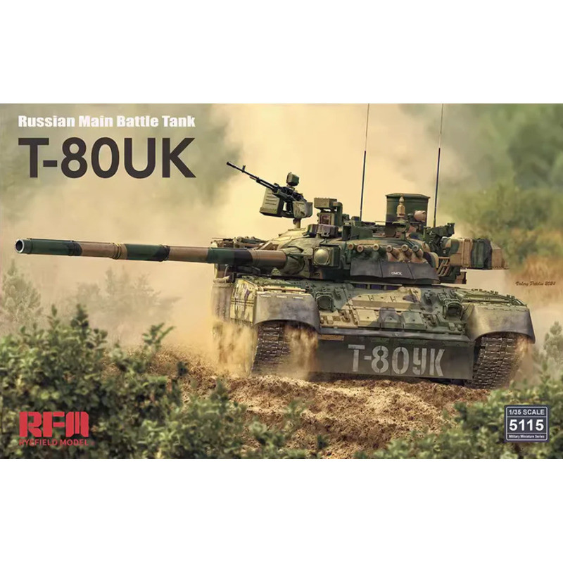 Rye Field Model RFM RM-5115 Russian T-80UK Main Battle tank 1/35 Static model kit