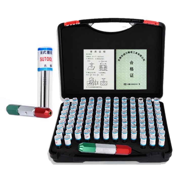 0.5~10.00mm Precision Steel Pin Gauge Step 0.01mm Smooth Plug Gauge Hole Gauge Set Pin Measuring To