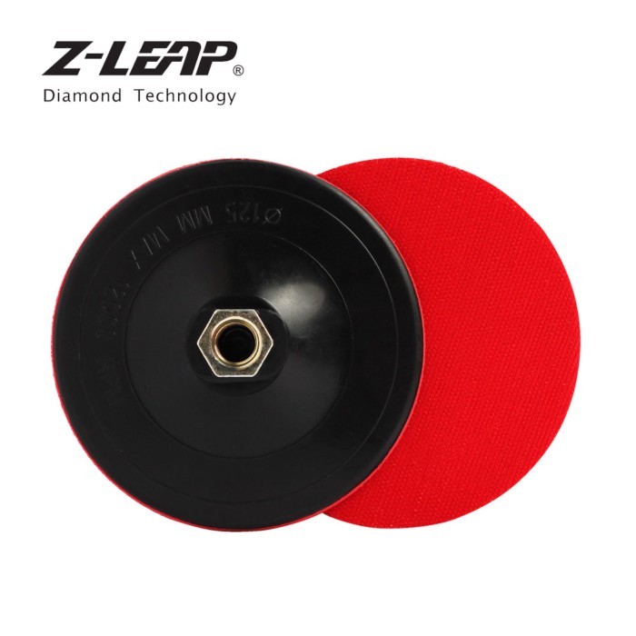 Z-LEAP 2pcs 4/5 inch Polishing Pad Backing Plate Plastic Material Buffing Holder Stone Wood Metal B