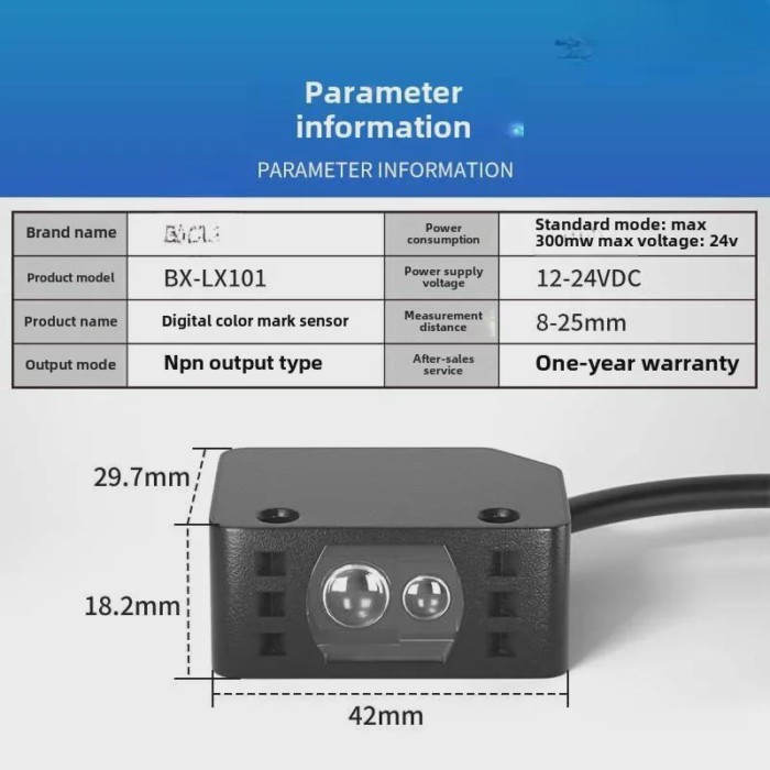 Color mark photoelectric switch color separation positioning sensor accuracy detection