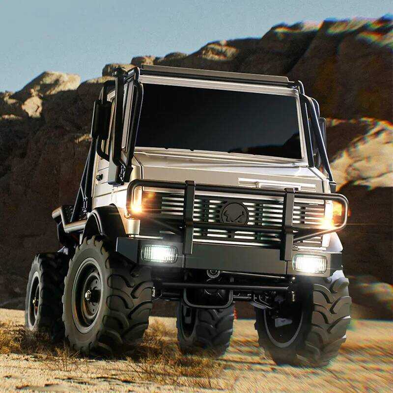 MN Mn333 RC Unimog U4000 1/18 สี่ล้อ-ไดรฟ์ Off-Road โลหะด้านหน้ารุ่นของเล่นรีโมทคอนโทรลรถปีนเขาของขว