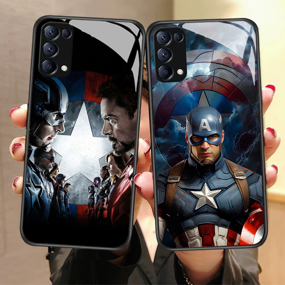 CK-99 The Avengers HD Glass Casing สําหรับ OPPO Reno 6Z 6 5 4 3 A91 F15