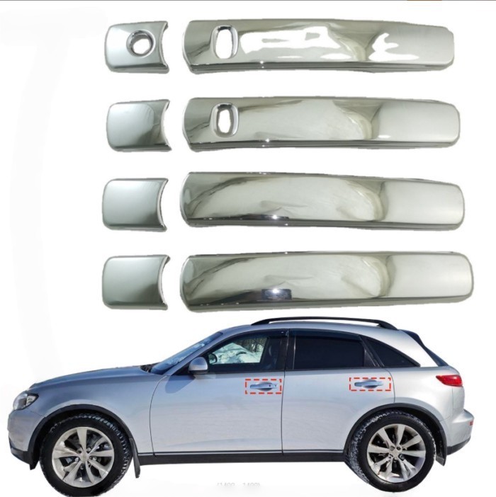 Car handle for Infiniti FX35 FX45 Car Door Handle Cover ABS Chrome Accessories Sticker Car Styling