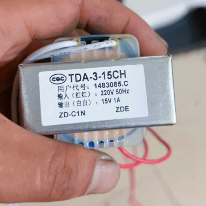 TDA-3-15CH 1483085.C เครื่องปรับอากาศหม้อแปลงไฟฟ้า 220V ถึง 15V 1A ZD-C1N ZDE