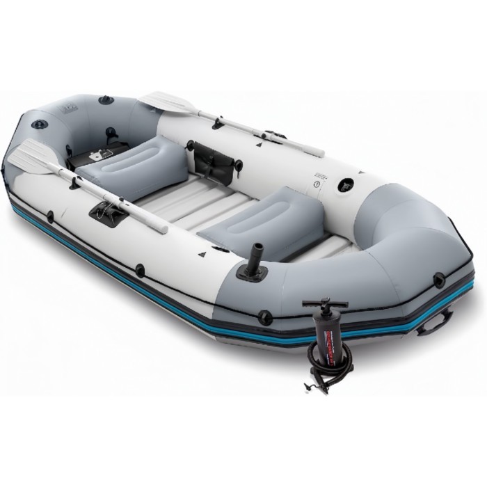 Inflatable Boat Water Sports Inflatable Fishing Boat Rowing Boat with 2 Inflatable Thwart Seats