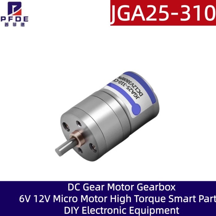 DC Electric Motor 6v12v 12RPM to 1800RPM High Torque Power 25mm Diameter Gearbox Motor Micro Geared