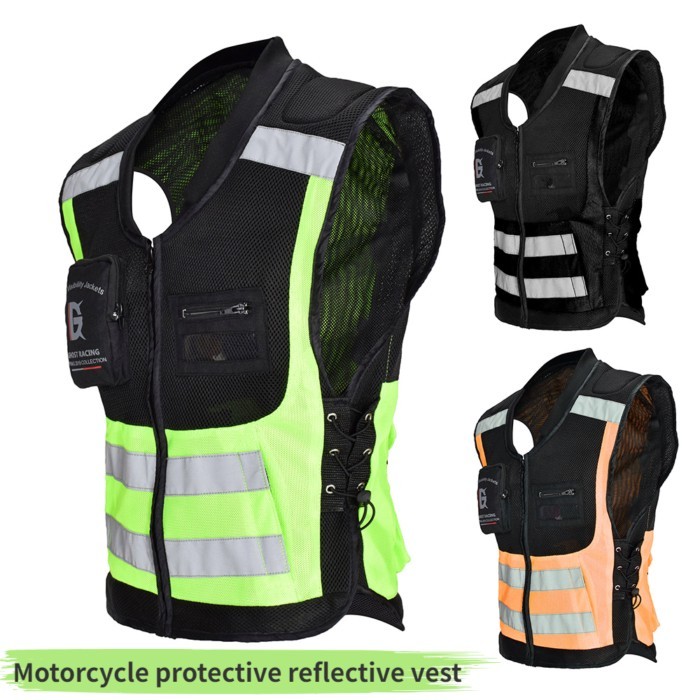 Motorcycle Vest Reflective Vest Motorcycle Jacket Biker Vest  Moto Reflective Jacket Safty Waistcoa
