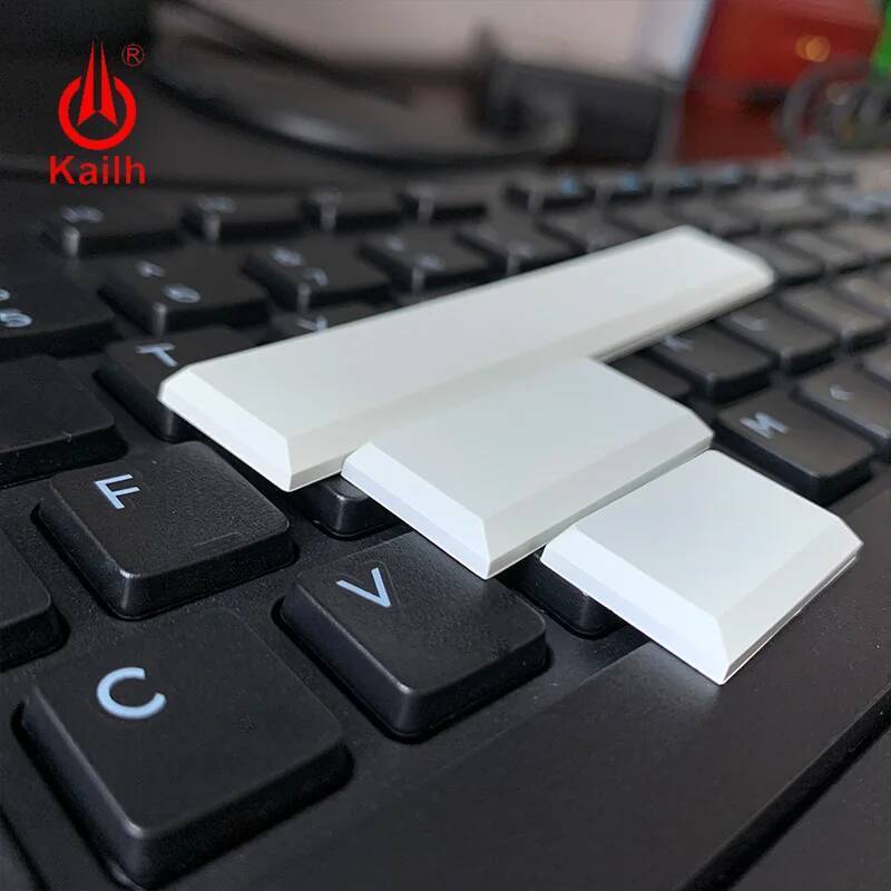ใหม่ Kailh Low Profile Keycaps สีขาวสีดําสีคีย์บอร์ด keycaps1.5u/2.0u/spacebar