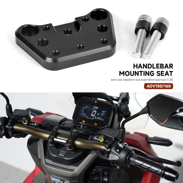 For HONDA ADV150 adv150 ADV160 adv160 Motorcycle Accessories Handlebar mounting seat  Riser Clamp M