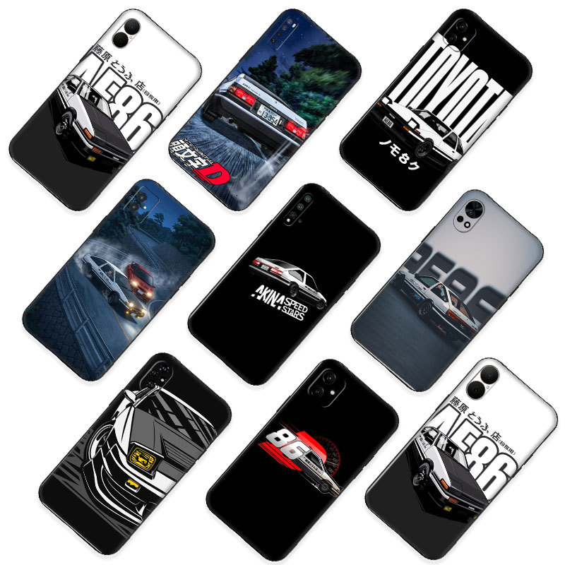 Lnitial D AE86 รถสปอร์ต ^TU-9 สําหรับ Huawei P10 Lite P20 Pro P30 Y5P Y6P Y7A Y8P ความเข้ากันได้เคสโ