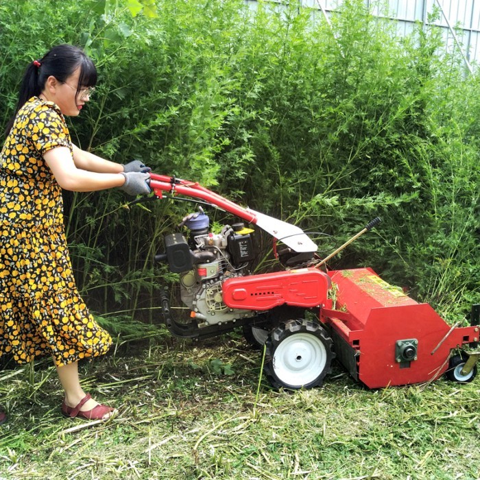 Gas Powered Large Orchard Lawn Mower Push Garden Weeder Grass Cutter Straw Stubble Cutter for Open