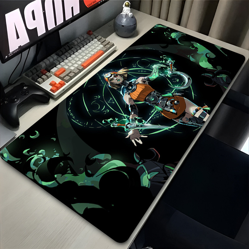 Hades II XL แผ่นรองเมาส์สําหรับเล่นเกมลื่นยางโต๊ะสําหรับ PC Gamers ขนาดใหญ่ขยายแป้นพิมพ์ Pad พร้อม M
