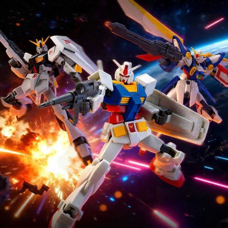 & Bandai | Original Buildable Model EG 1st Player RX-78-2 Assault Buster Gundam