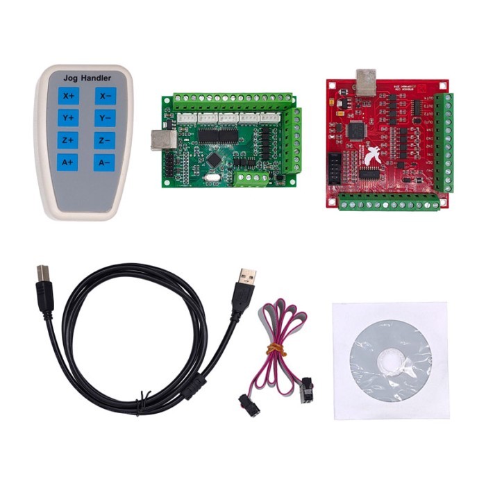 1 Set Electronic Handwheel CNC 4 Axis/5 Axis MACH3 Manual Controller CNC Interface Driver Board Han