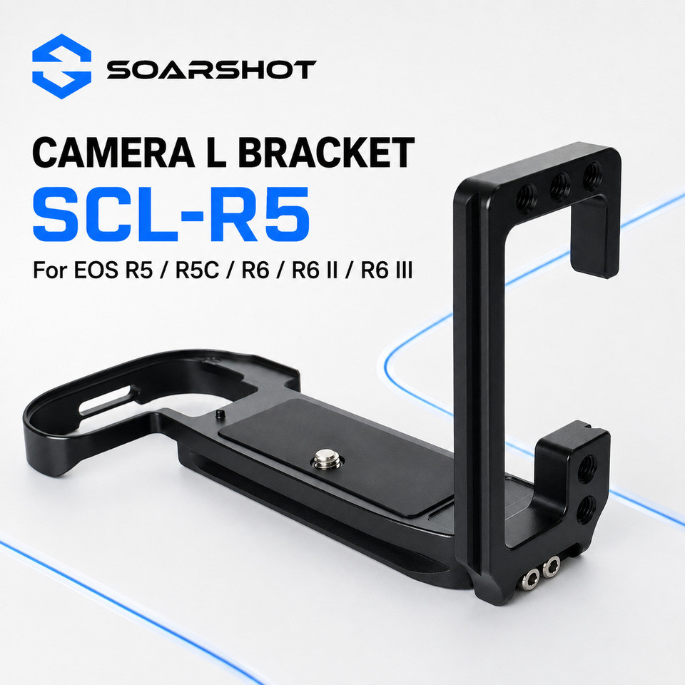SOARSHOT SCL-R5 กล้อง L Bracket Arca Quick Release Plate ใช้งานร่วมกับ Canon EOS R5 R5C R6 Mark II M