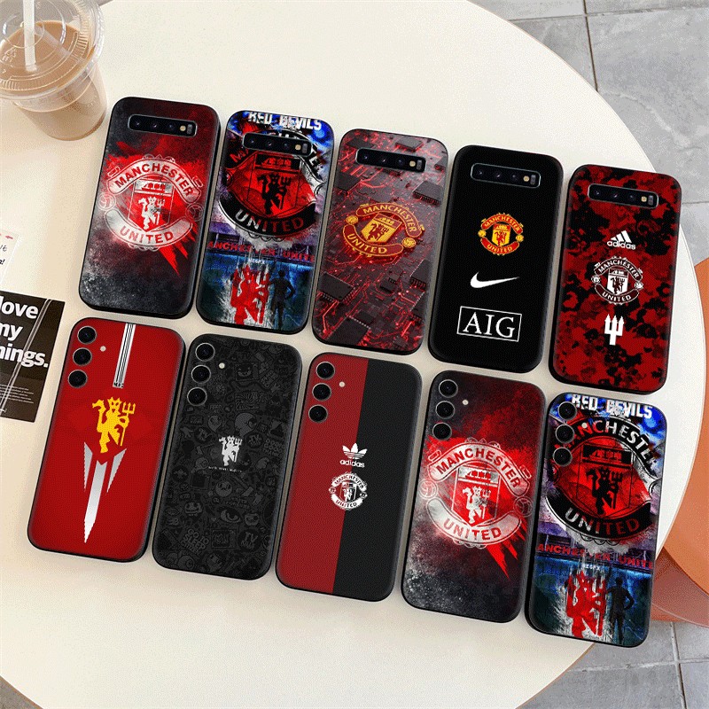 D-14Manchester United FC สําหรับ Samsung J4 J6 J8 Plus หรือ Prime J2 J5 J7 Prime Core J730 Pro S6 Ed
