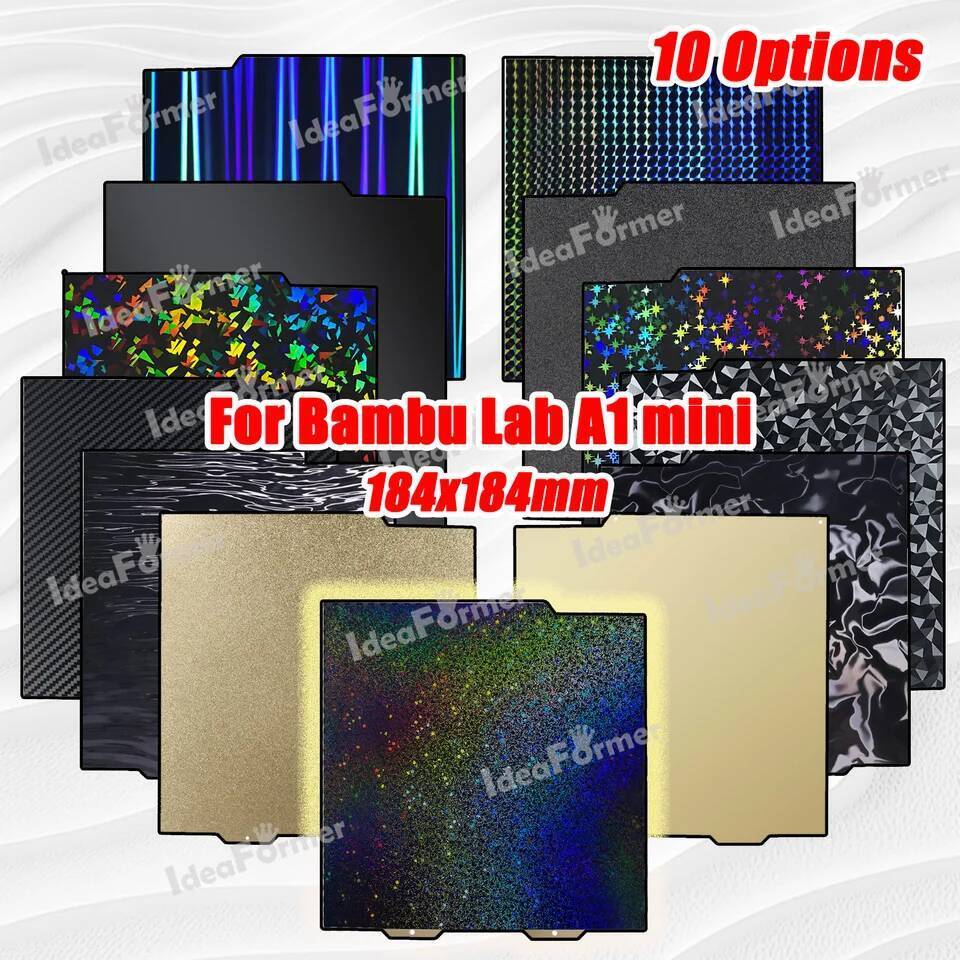TA สําหรับ Bambu Lab A1 Mini Build Plate เนื้อสองด้าน PEI smooth PEO PET เตียงสปริงเหล็กแผ่น 184x184