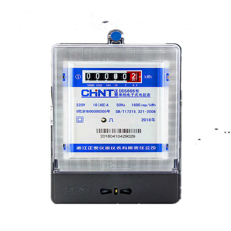 Zhengtai DDS666 Single Phase Meter 220v ในครัวเรือนเช่าห้องอิเล็กทรอนิกส์ Single Phase Meter Meter M