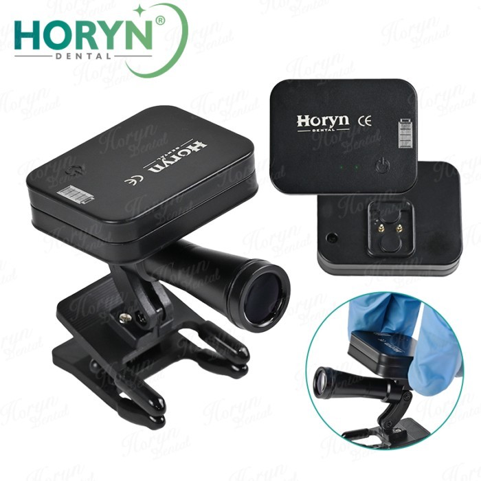 Wireless 5W Headlight Headlamp Portable with Optical Filter for Dental Loupes Lab Medical Magnifier