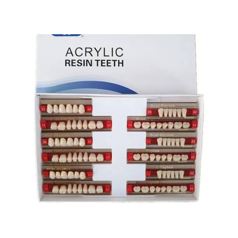 3 Set /Box/84 Pieces A2 A3 Dental Fake Teeth Full Set Teeth Denture White Shade Guide
