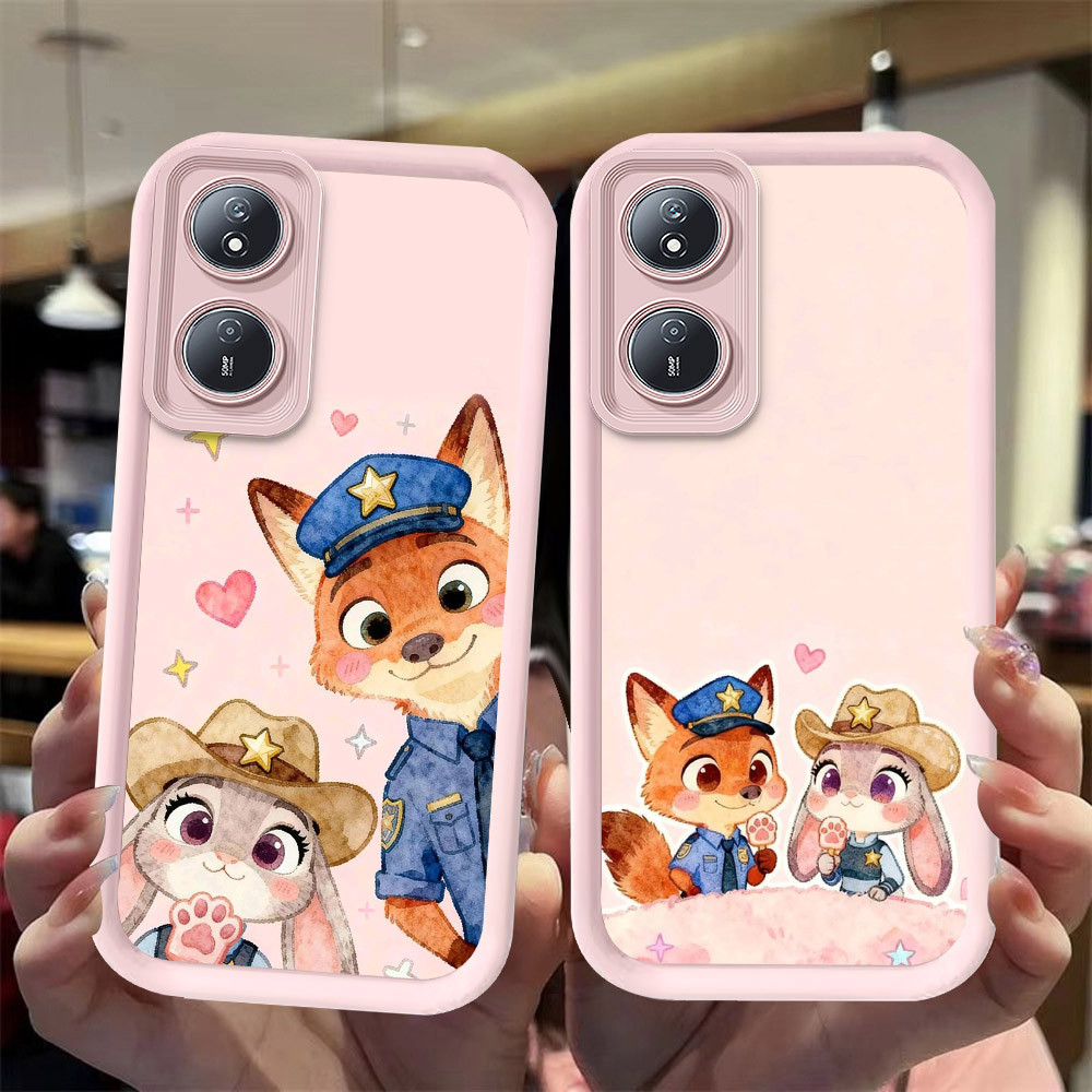 J-14 Zootopia ดำขาวชมพูเคสโทรศัพท์หรับ OPPO A98 Reno 8T A1 A1X A60 F23 A2X Pro 5G