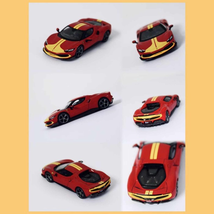 BBR 1: 64 Ferrari Ferrari 296 GTB โมเดลรถอัลลอย