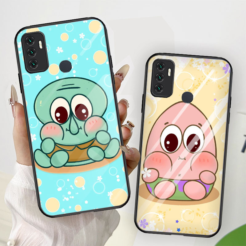 B-29 SpongeBobปลอกสําหรับOPPO Reno 4 5 A31 A53S 3 6 A53 A32 6Z A33 2020 5Gกระจกนิรภัยกรณี