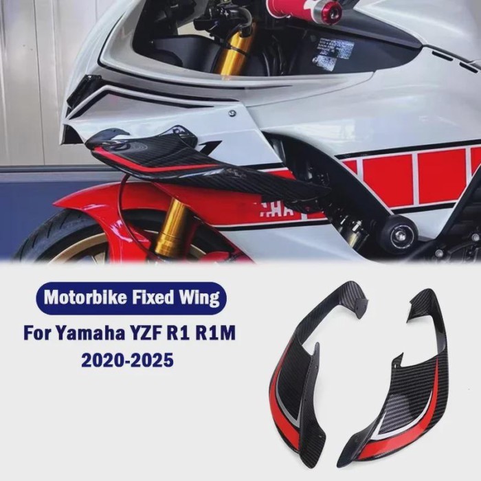 Motorcycle Fairing Fittings for Yamaha ABS Carbon Fiber YZF-R1 R1M 2020-2025 YZF-R1 2020-2025 Fixed