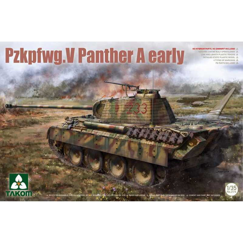 Takom 2174 Pzkpfwg.V Panther A early 1/35 Static model kit